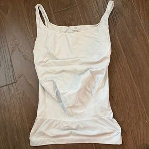 White Blanqi maternity tank.
